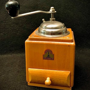 Antique Armin Trosser Wooden Hand Coffee Grinder / Mill Made in Germany