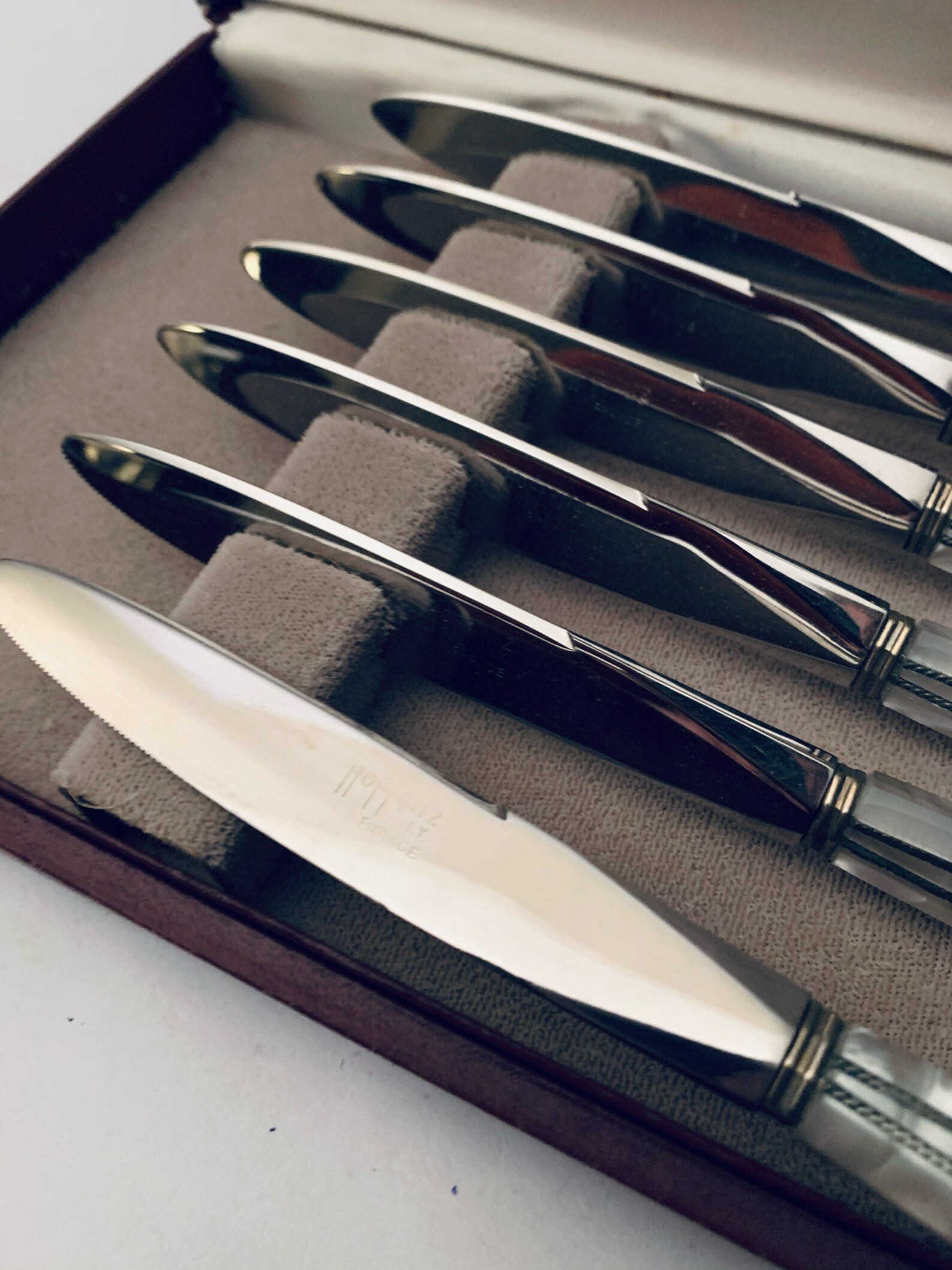 Vintage Sheffield Hoffritz Steak Knife Set / Knives Stainless Etsy