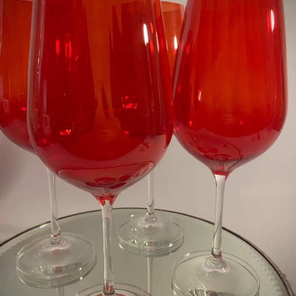 Large Wine Glasses Etsy