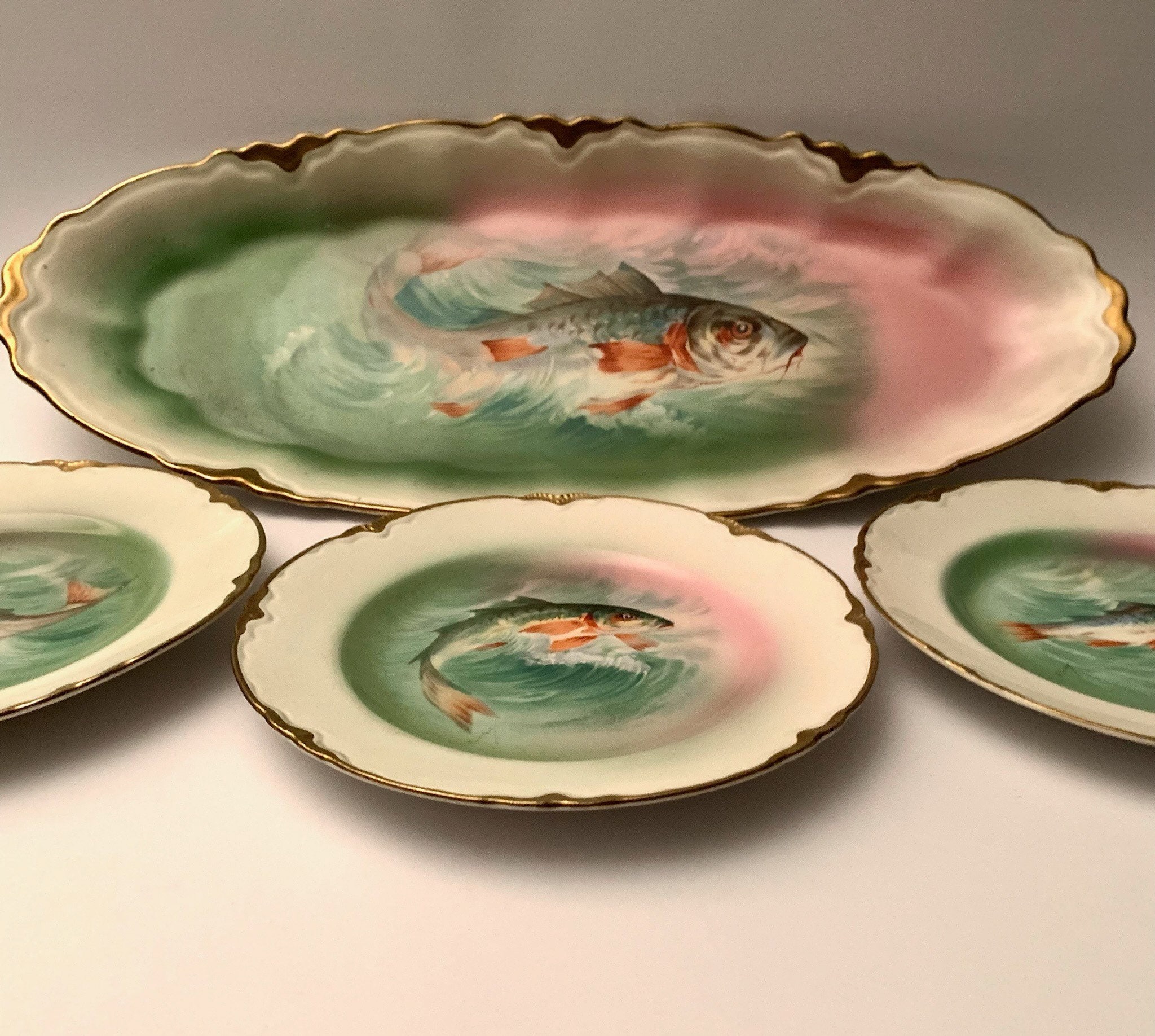 Antique Fish Plates