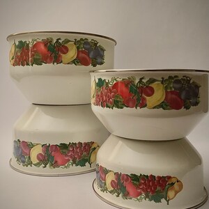 Vitroceramic Enamel Heavy Mixing Bowls - Set of (4)