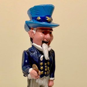 Vintage Uncle Sam Cast Iron Coin Bank