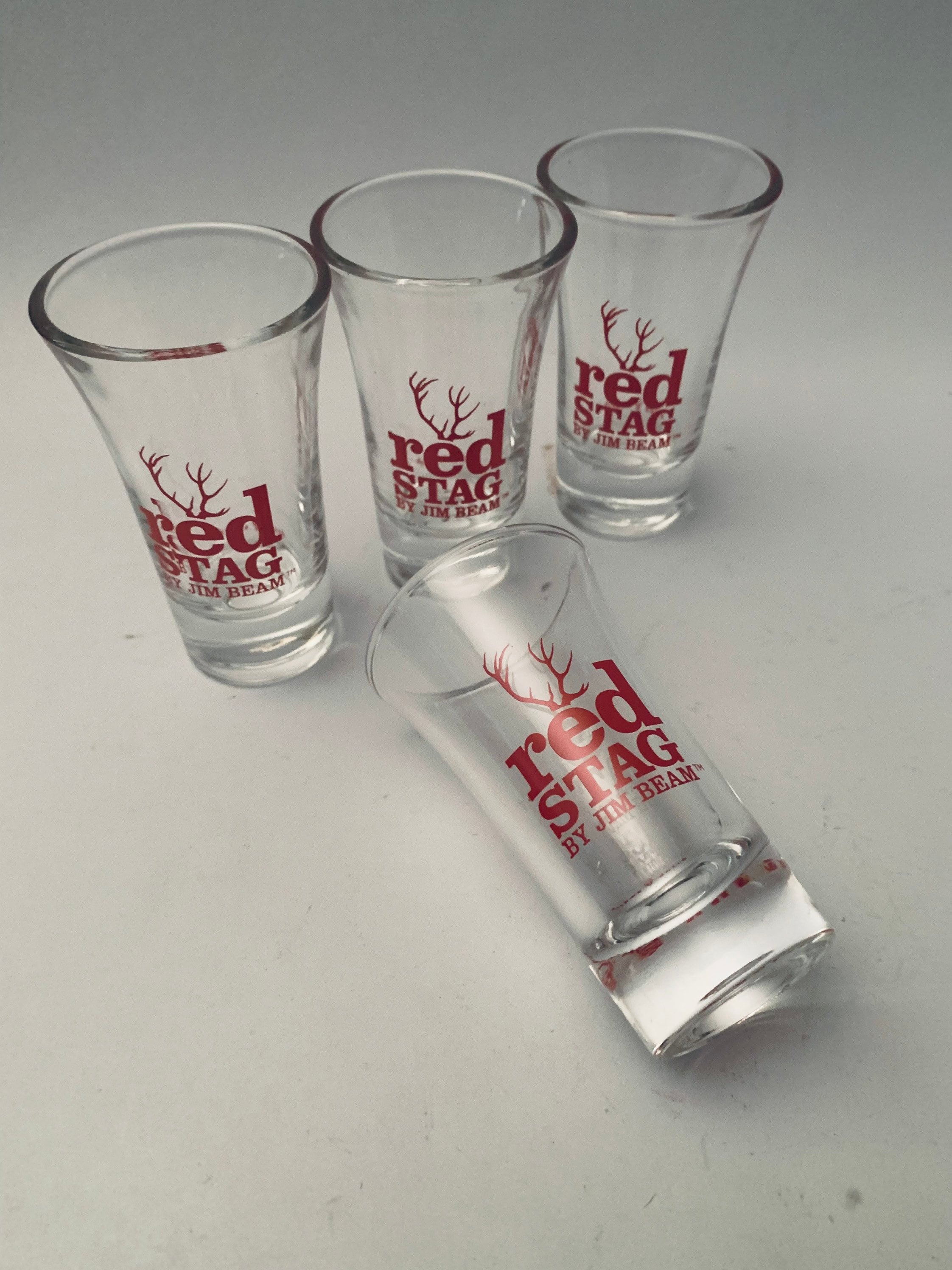 Buy Red Stag by Jim Beam Shot Glasses. - Set of (4) Online in India - Etsy, image size:2244x2992