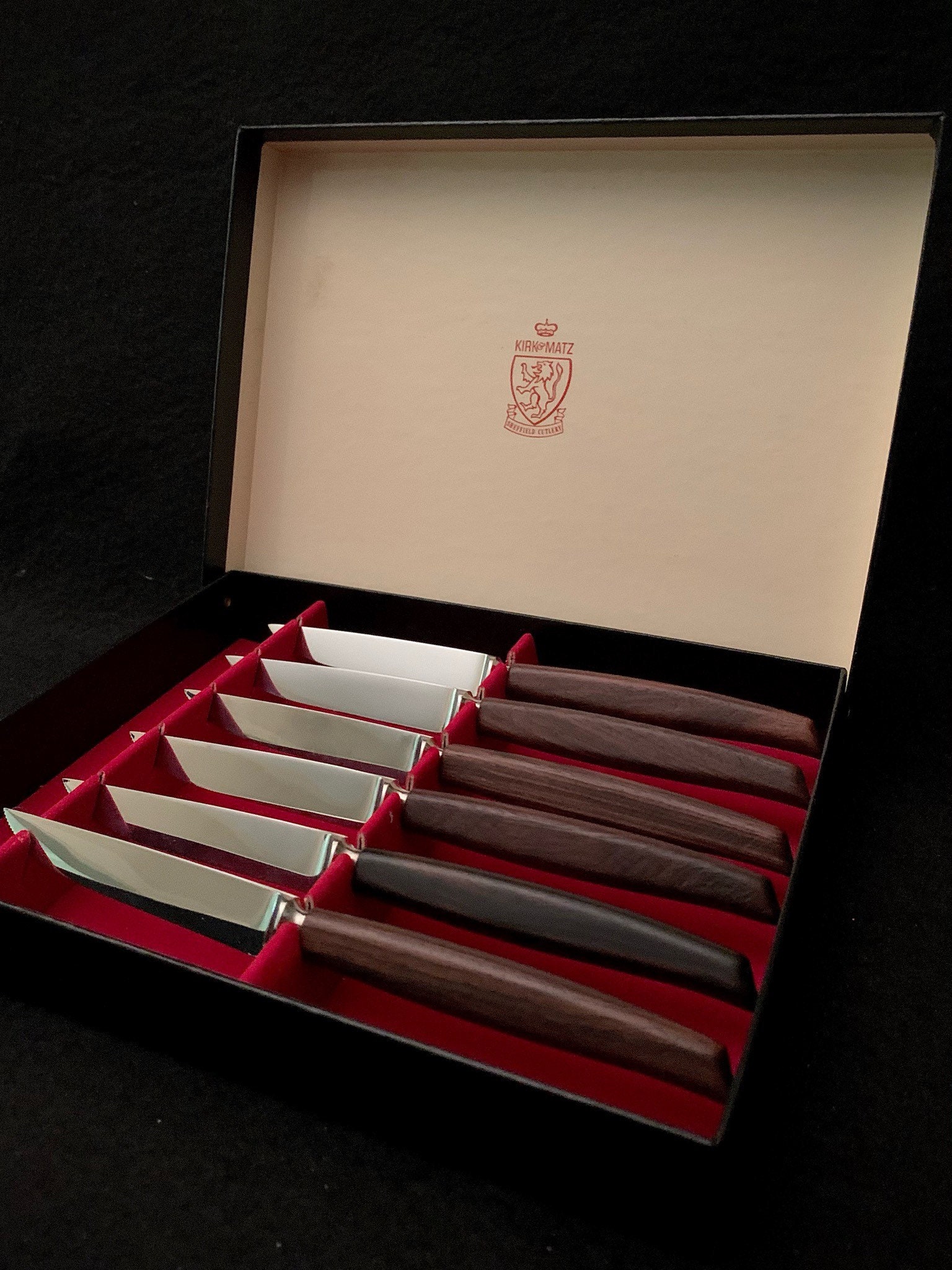 Kirk & Matz Forged Stainless Sheffield Cutlery Steak Knives - Set