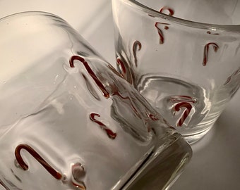 Vasos/vasos dobles Artland Candy Cane Old Fashion - Juego de (2)