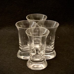 Vintage Prisma Contemporary Lead Crystal Cordial Glasses - Set of (4)