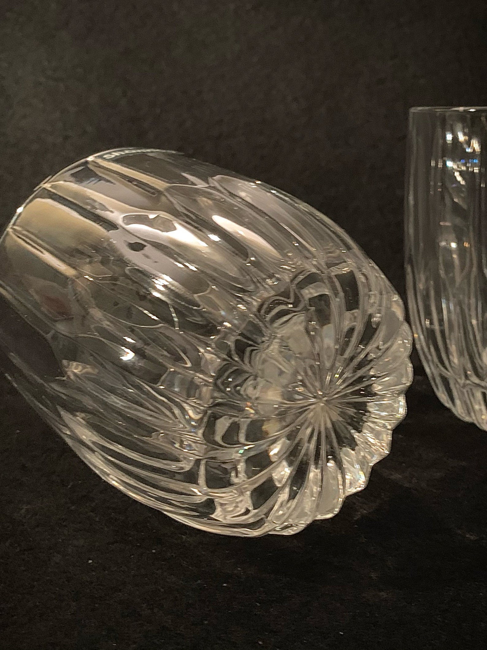 SHANNON Crystal Double Old Fashioned Glasses by Godinger Set Etsy