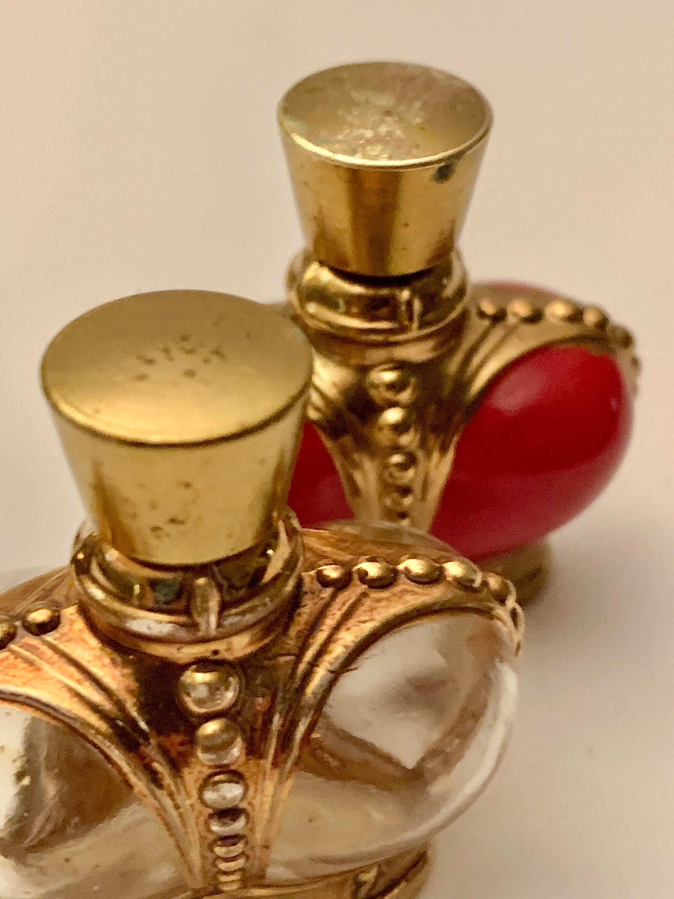 Vintage Prince Matchabelli Crown Jewel Perfume Bottle Lucite Case & - Ruby  Lane