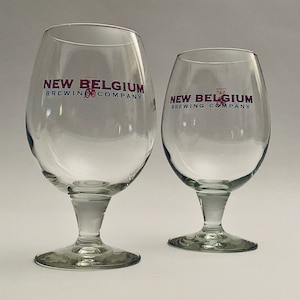 New Belgium Brewing Company Rastal 6.5” 16 oz Goblet Pint Beer Glass - Set of (2)
