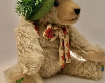 Vintage Max Hermann Musical Bear “the Happy Wanderer”, 100th