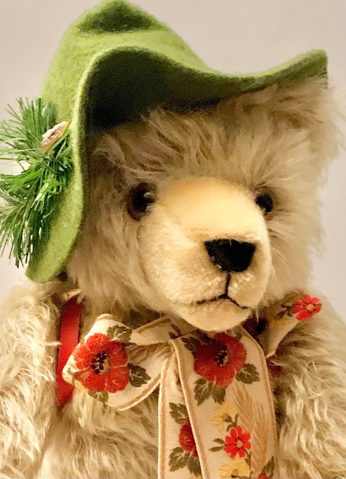 Vintage Max Hermann Musical Bear “the Happy Wanderer”, 100th