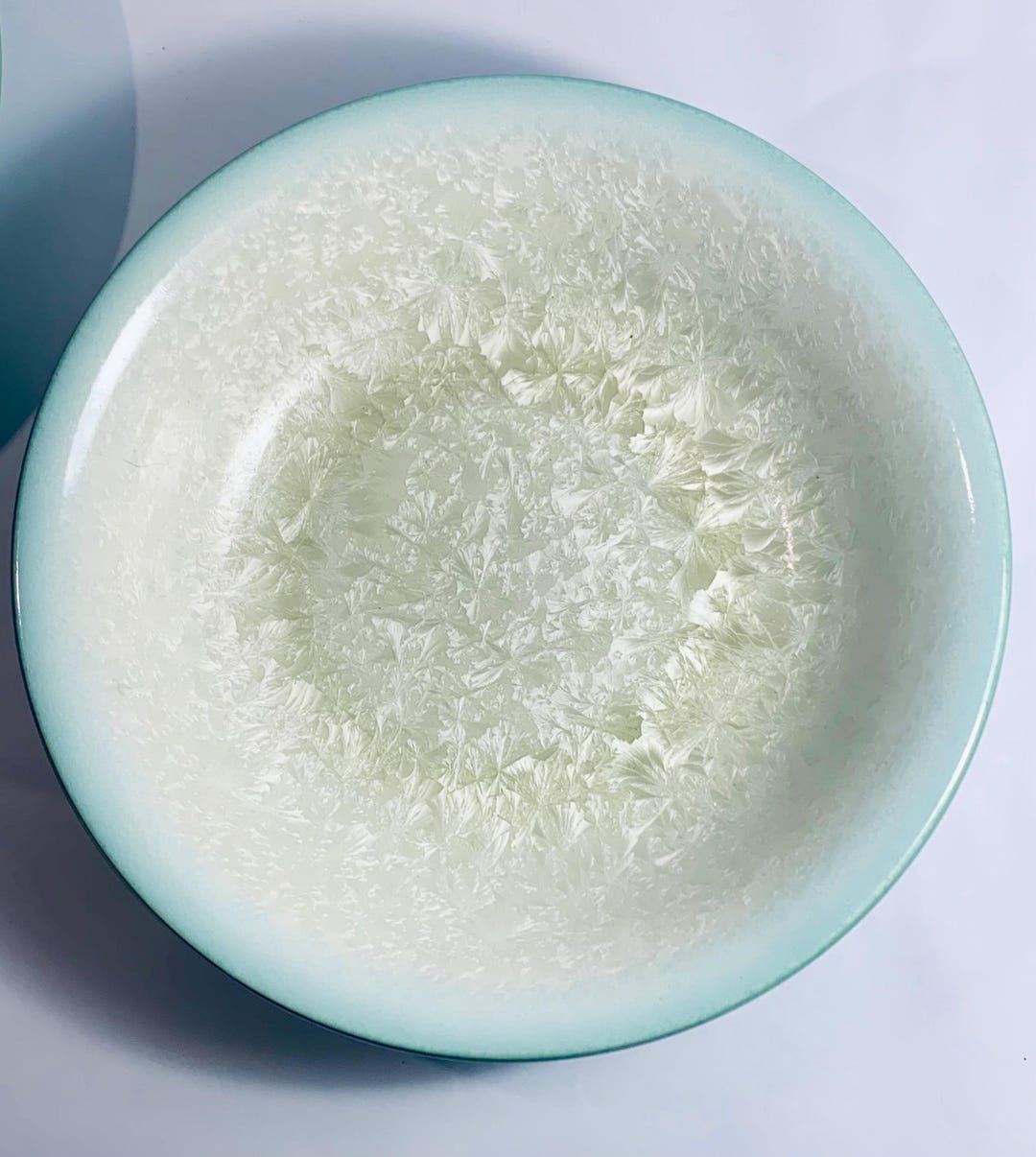 Vintage Portmeirion Starfire Pasta Bowl: Green and White Stoneware