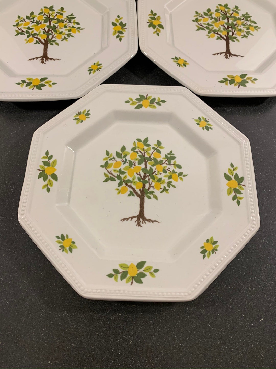 Vintage Johnson Brothers Lemon Tree heritage, Octagonal DISCONTINUED