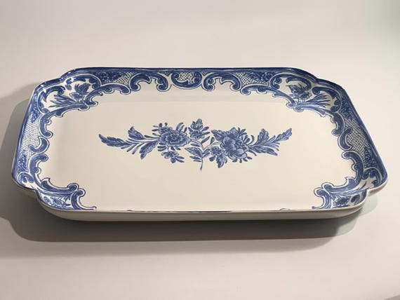 Tiffany & Co. Large Blue and White “delft” Serving Platter, Made