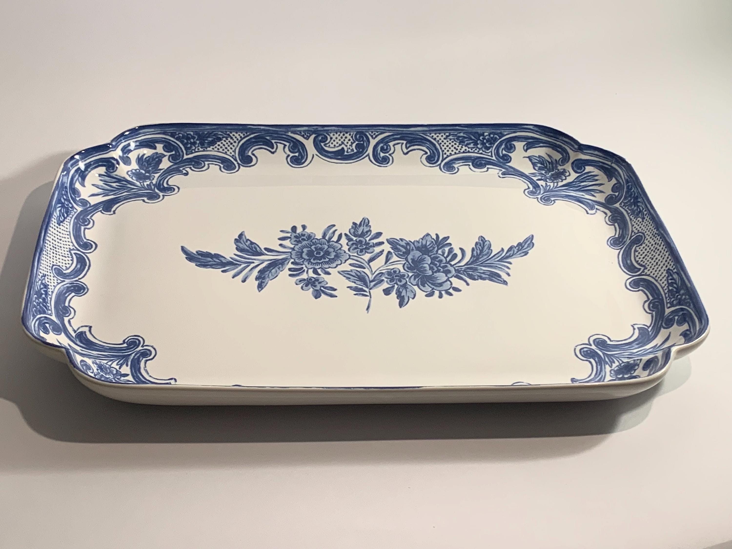 TIFFANY&Co. ティファニー プレート/ヴァルス      ホワイト/ブルー ユニセックス / 240001178213 Tiffany & Co. Large Blue and White “delft” Serving Platter, Made