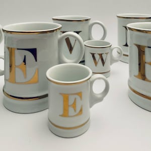 Gold Monogram Mug | Alphabet Mug | Williams Sonoma