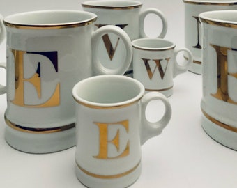 Gold Monogramm Tasse | Alphabet-Tasse | Williams-Sonoma