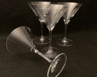 Verres à martini évasés vintage - Verres à pied à cocktail classiques, lot de 2 ou 4