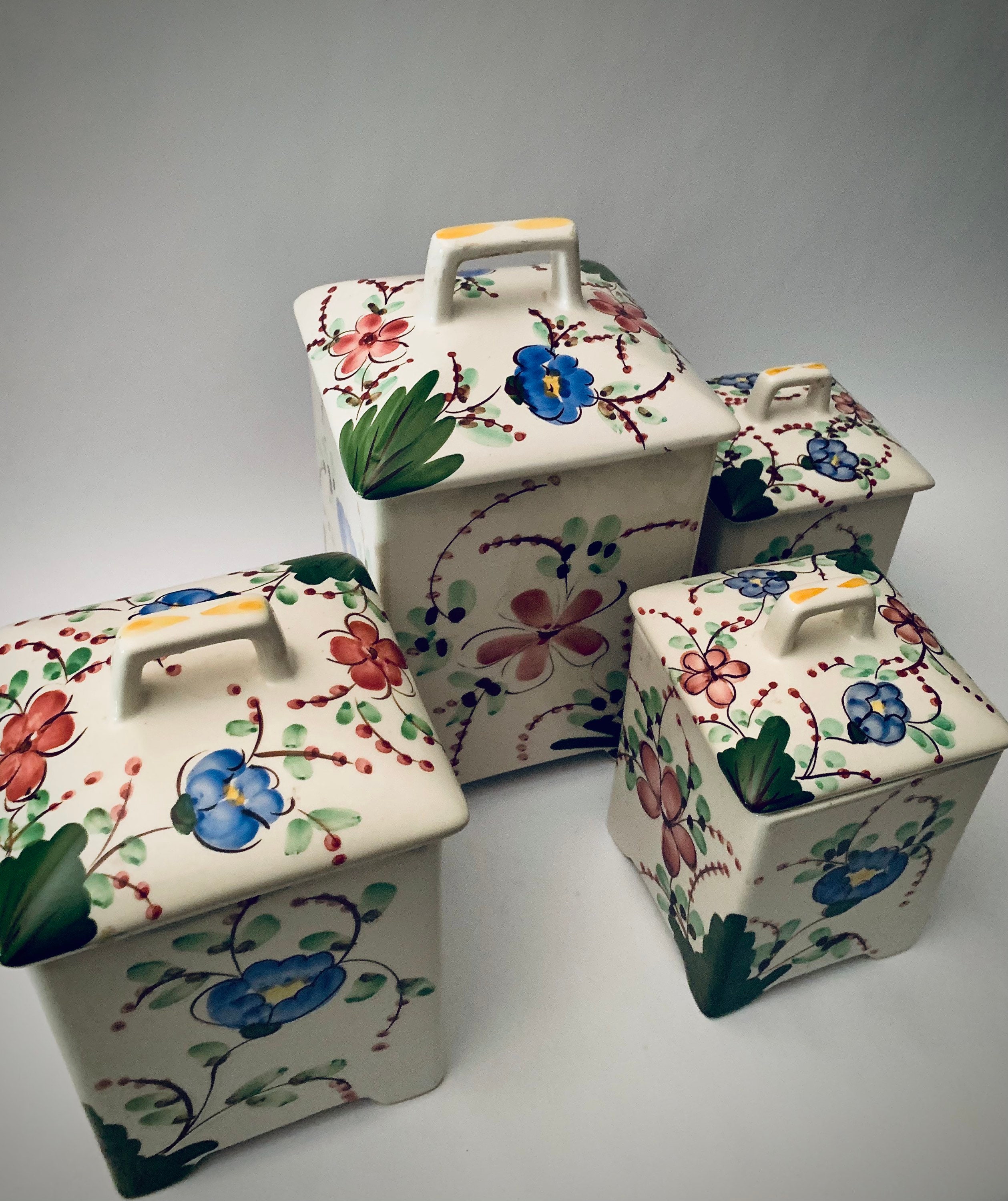 Vintage Jay Willfred for Andrea by Sadek Floral Hand-painted