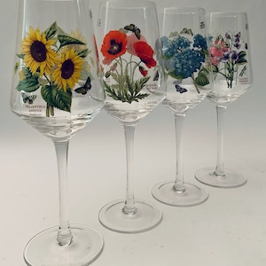 Portmeirion Botanic Garden Weingläser - Set von (4)
