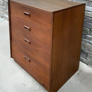 Lane Mid Century Walnut & Formica 4-Drawer Chest of Drawers - Contact For Actual Shipping Cost