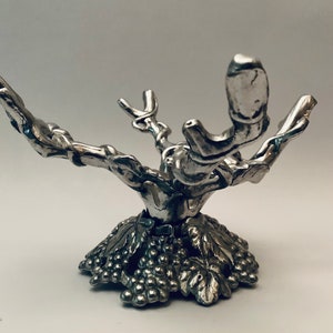 Vintage 1996 Arthur Court Aluminum Grape Vine Bowl Stand