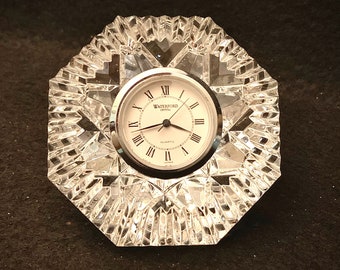 Waterford Classic Lismore Diamond Paperweight Clock