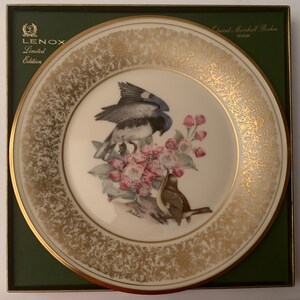 vintage Lenox Boehm Bird Annual Limited Edition Plate, Original Boxes & Paperwork - Vendu individuellement