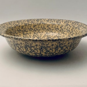 Vintage Robinson Ransboro Spongeware Spatter Bowl / Basin