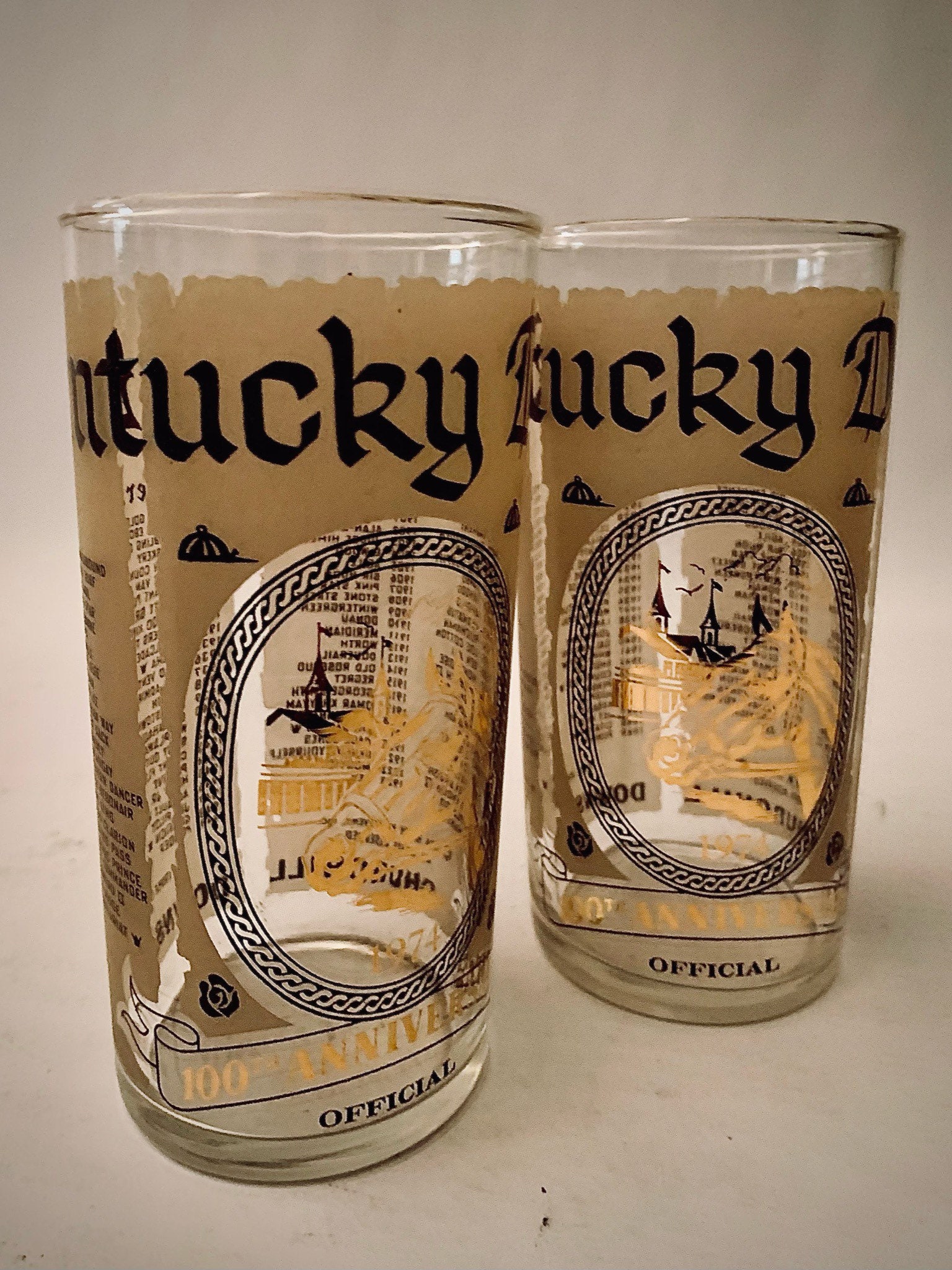 Horse Racing Fan Apparel & Souvenirs Canonero II 1974 Kentucky Derby Glass