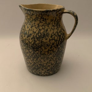 Vintage Robinson Ransboro Spongeware Splatter Pitcher 2 quart No. 700