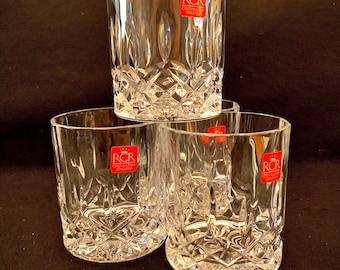 RCR Crystal Classic Whiskey Tumblers, Crystal Double Old Fashion - Set of (2)