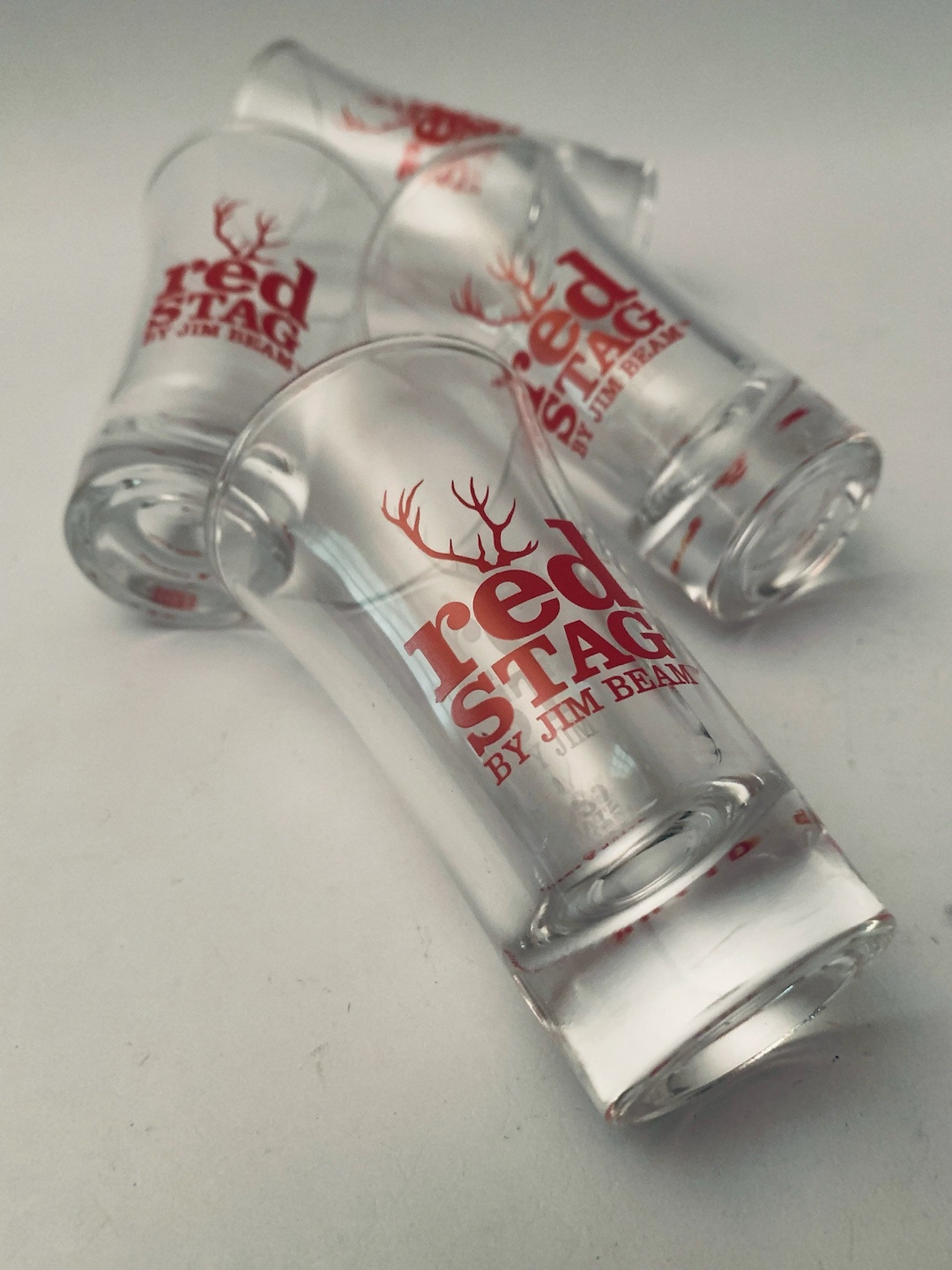 Red Stag by Jim Beam Shot Glasses. Set of 4 Etsy