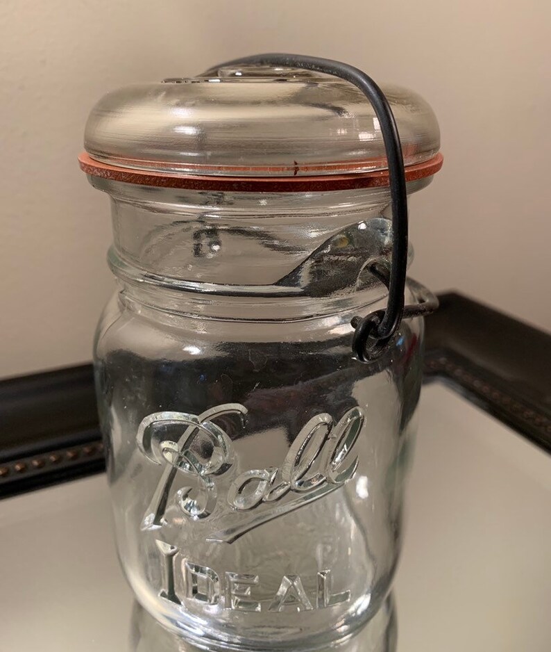 19331962 Ball Ideal Pint Canning Jar with Glass Lid and Etsy