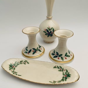 Lenox Holiday Holly Berry Accent Pieces