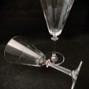 Vintage Mikasa South Hampton Paneled Water / Wine Glasses - Set of (2)