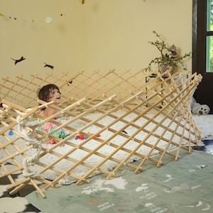 Baby playpen & wall of playhouse or hen/plants fence, the smart buy to teach take care of the planet in Montessori yes space
