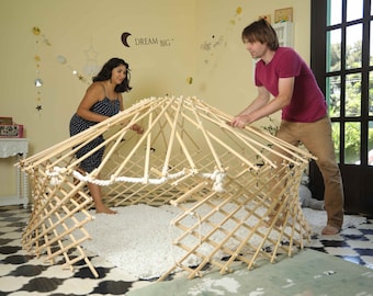 Roof of playhouse of wood