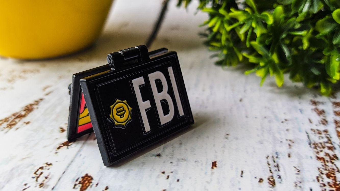 Agent Fox Mulder Simpsons Badge Etsy