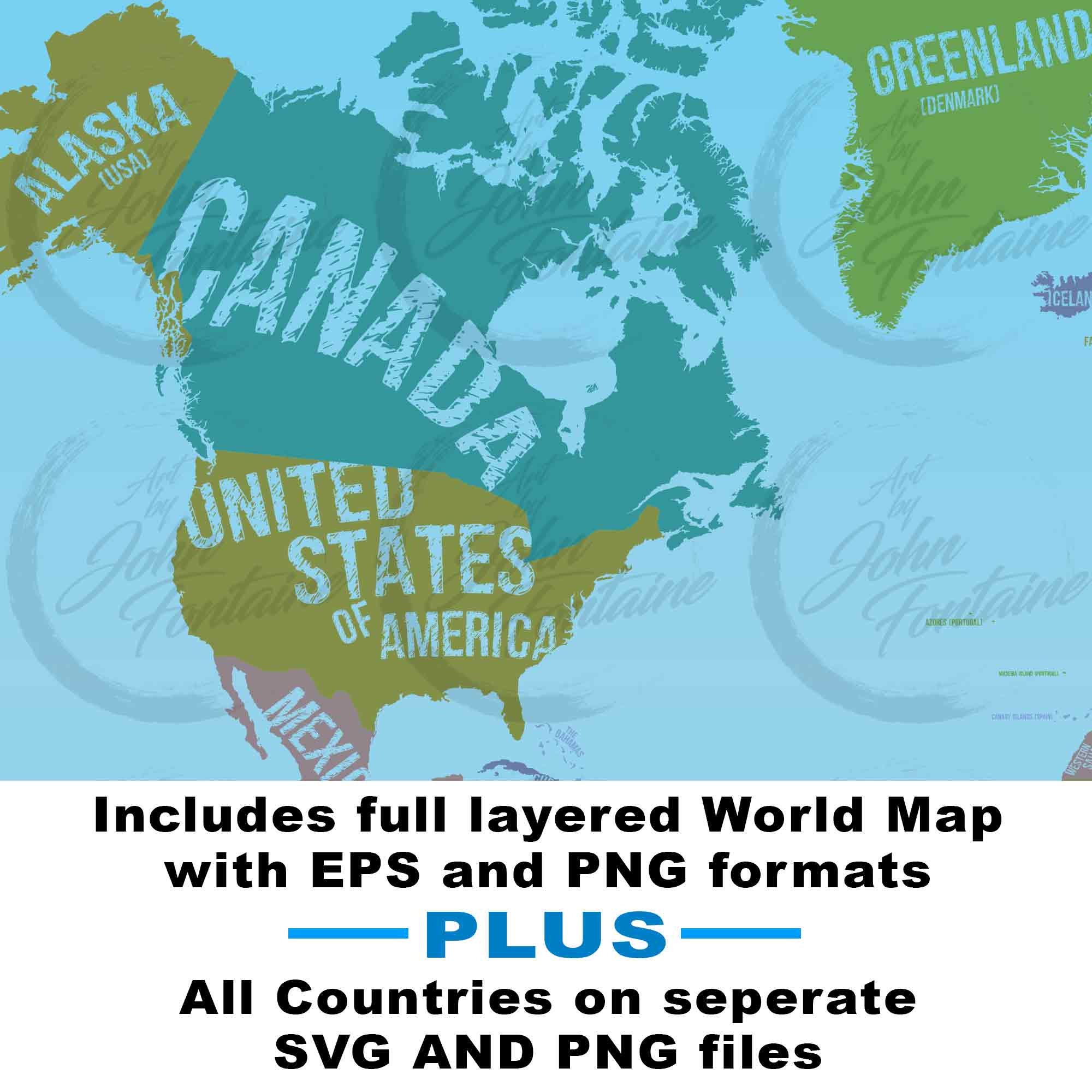 Vector Earth Map World Map World - Il Fullxfull.2232857214 N57e