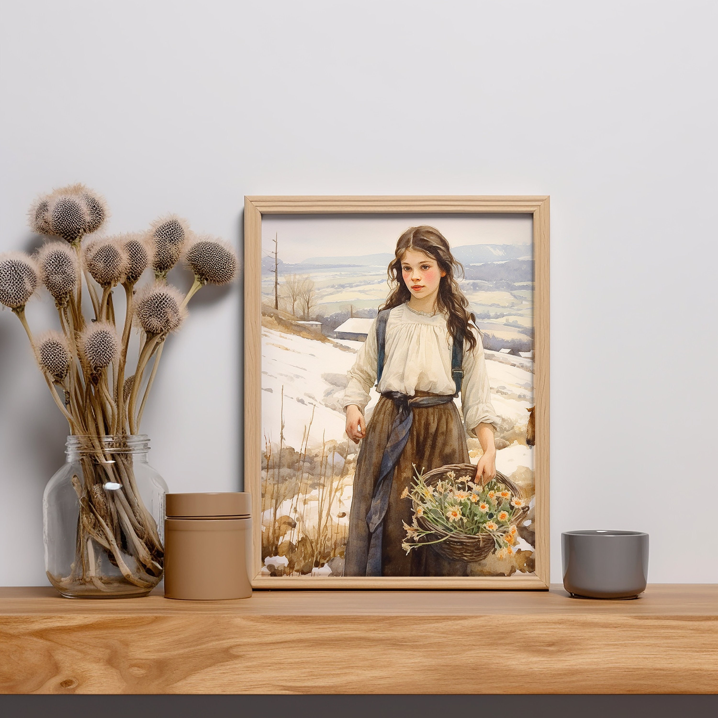 St Germaine Cousin Digital Watercolor Painting (Instant Download) Etsy