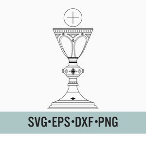 Catholic Chalice SVG | Original and Unique Chalice clipart | Catholic sublimation | File for Cricut | First Communion gifts