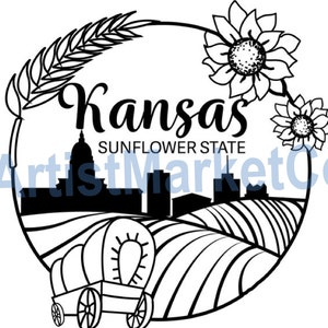 Kansas logo svg, kansas logo eps, kansas png, Kansas jpg, Diseño de arte digital, Descarga digital, Vector de alta calidad, Diseño de Kansas, imágenes prediseñadas