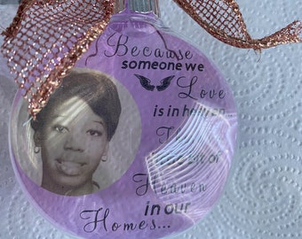 Floating Photo Memorial Ornament