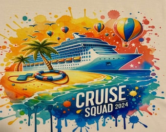 Custom Printed Cruise T-Shirts, Vacation Shirts, Cruise Ship Shirts 2024, Family Vacation Shirts