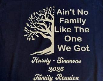 Custom Family Reunion 2026 T-Shirts, Unisex Adult T-Shirts, Youth Shirts, Baby Onesies
