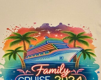 Custom Printed Cruise T-Shirts, Vacation Shirts, Cruise Ship Shirts 2024, Family Vacation Shirts