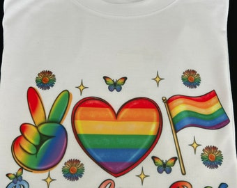 Custom Printed Pride Month T-Shirt, LGBTQ+ Shirt, Unisex T-Shirt
