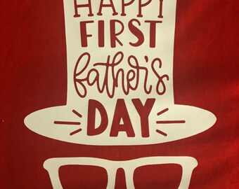Custom Printed First Father’s Day T-Shirts