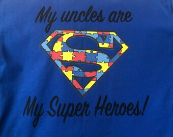 Custom Printed Father’s Day T-Shirts, Uncles Are My Heroes Shirt, Gift For Him